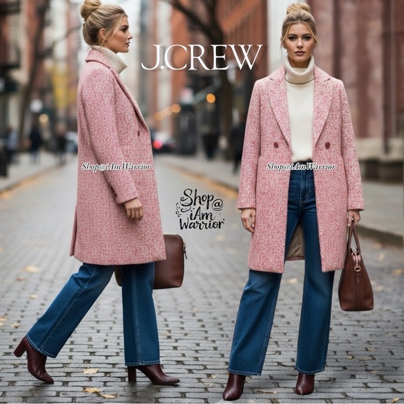 J.Crew Italian nubby flecked tweed topcoat *shop@ianwarrior - Picture 2 of 9